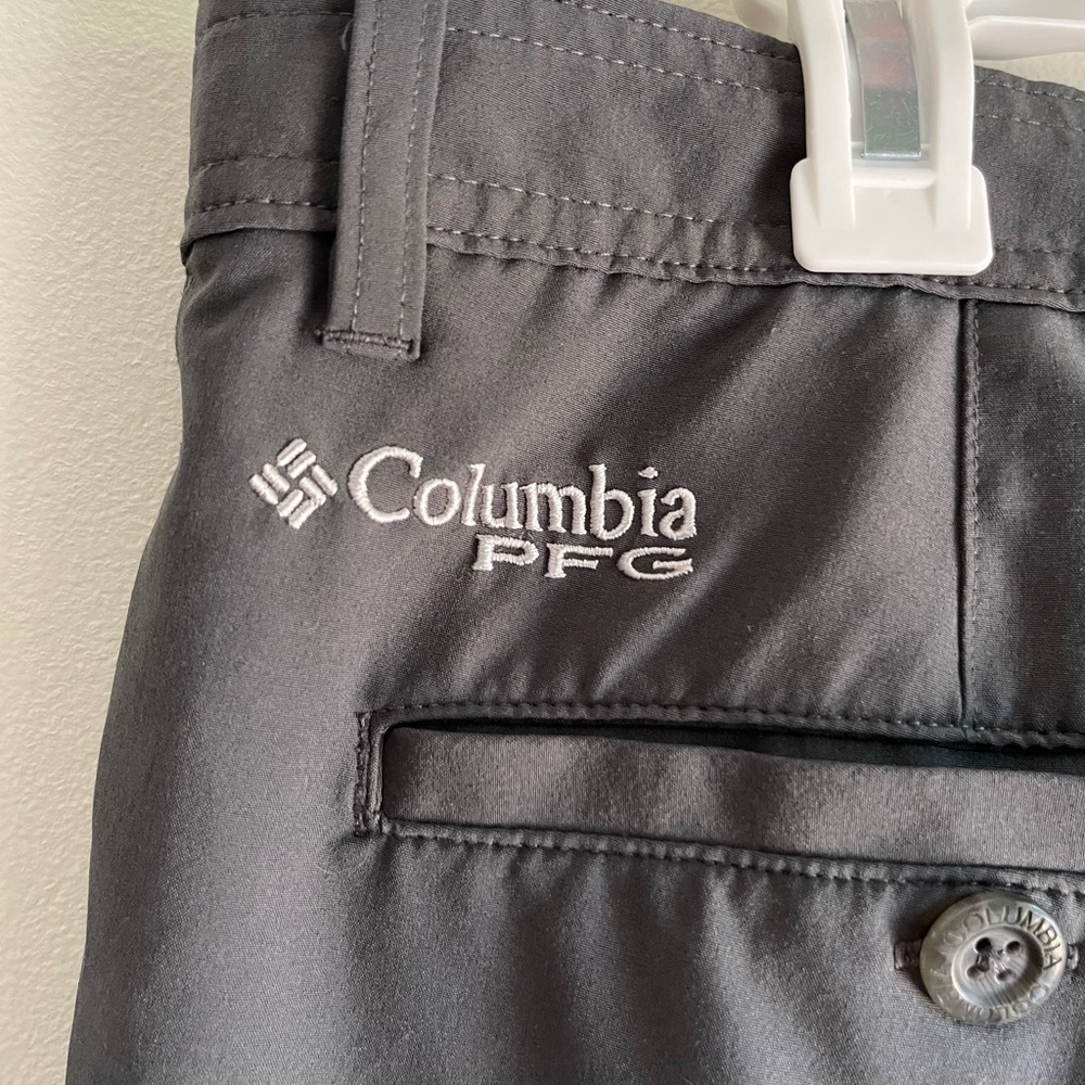 Columbia Men's Lightweight Dark Gray Dry-fit Hiking shorts Size 36 W 10”… - Picture 5 of 8